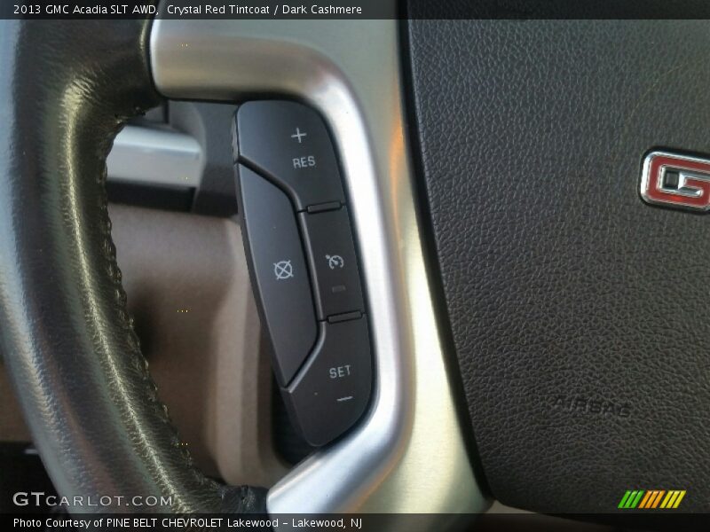 Crystal Red Tintcoat / Dark Cashmere 2013 GMC Acadia SLT AWD