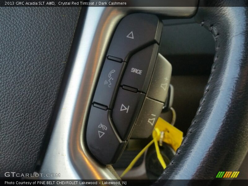 Crystal Red Tintcoat / Dark Cashmere 2013 GMC Acadia SLT AWD