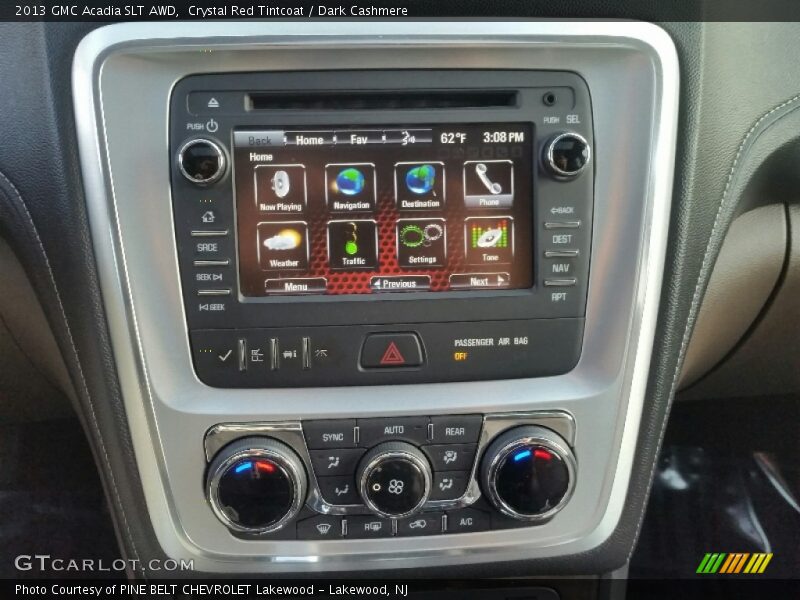 Crystal Red Tintcoat / Dark Cashmere 2013 GMC Acadia SLT AWD