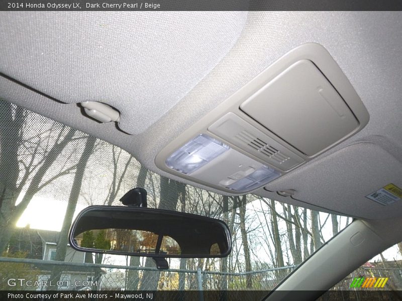 Dark Cherry Pearl / Beige 2014 Honda Odyssey LX