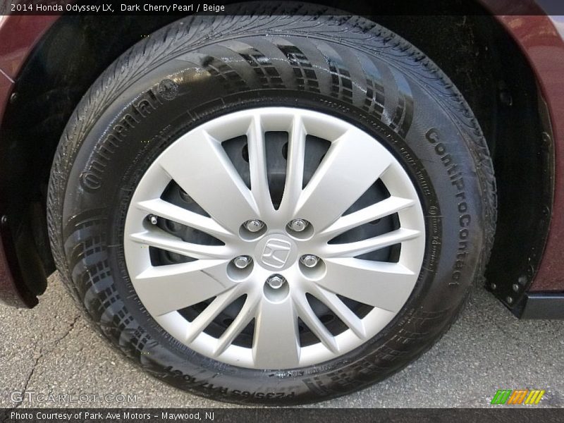 Dark Cherry Pearl / Beige 2014 Honda Odyssey LX