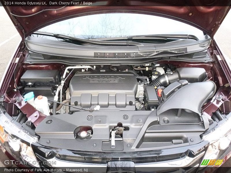 Dark Cherry Pearl / Beige 2014 Honda Odyssey LX