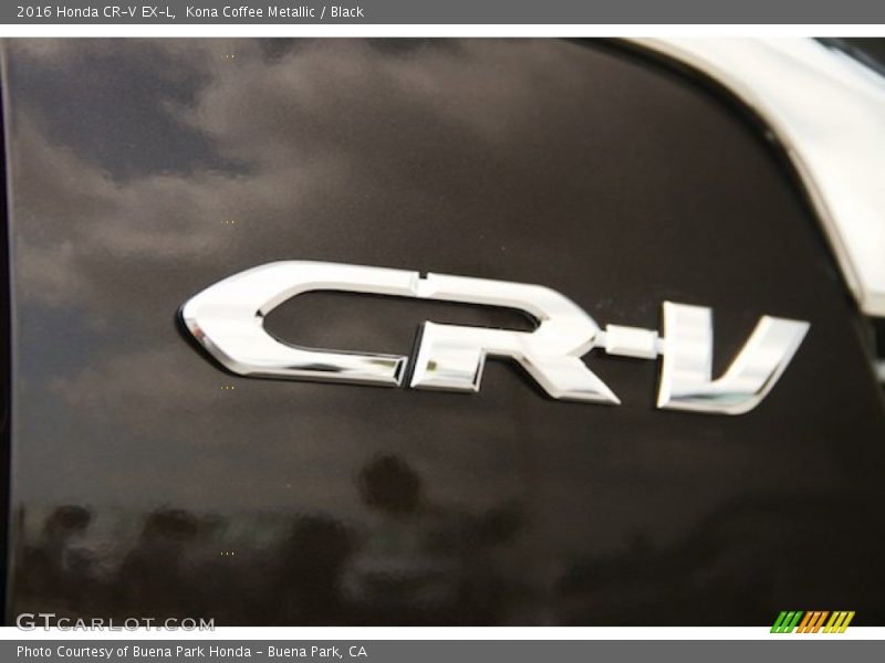 Kona Coffee Metallic / Black 2016 Honda CR-V EX-L