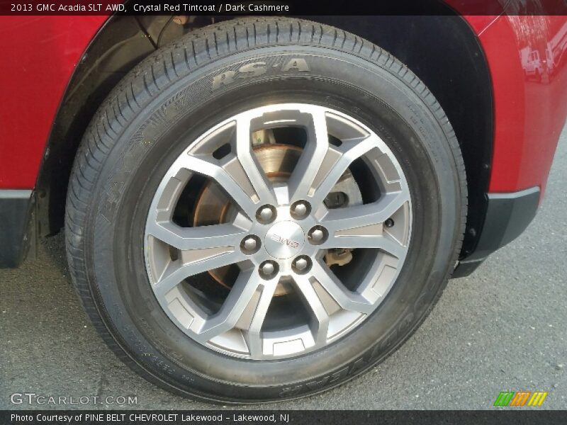 Crystal Red Tintcoat / Dark Cashmere 2013 GMC Acadia SLT AWD