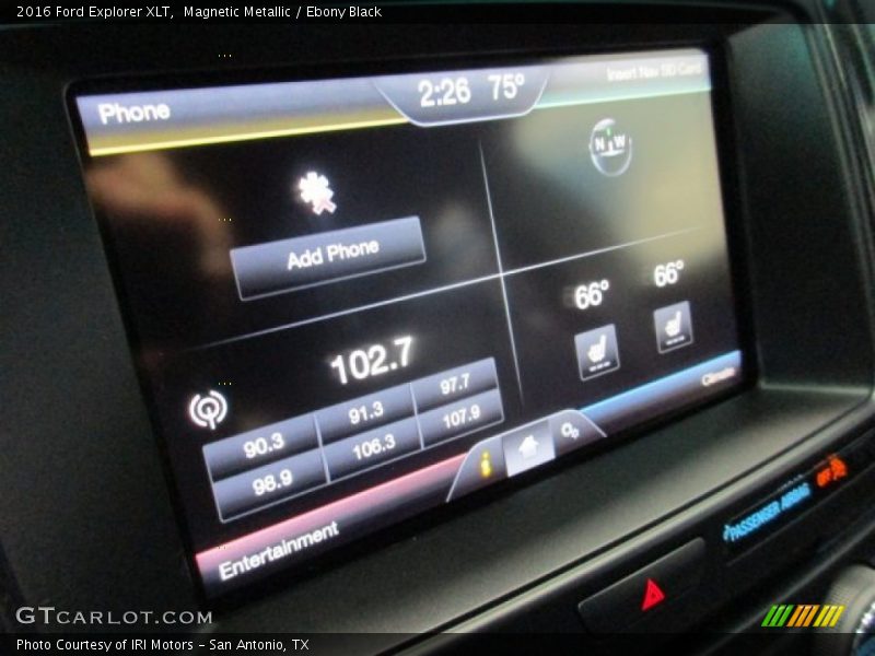 Magnetic Metallic / Ebony Black 2016 Ford Explorer XLT