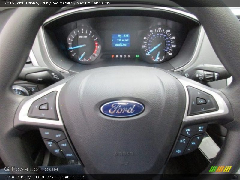 Ruby Red Metallic / Medium Earth Gray 2016 Ford Fusion S