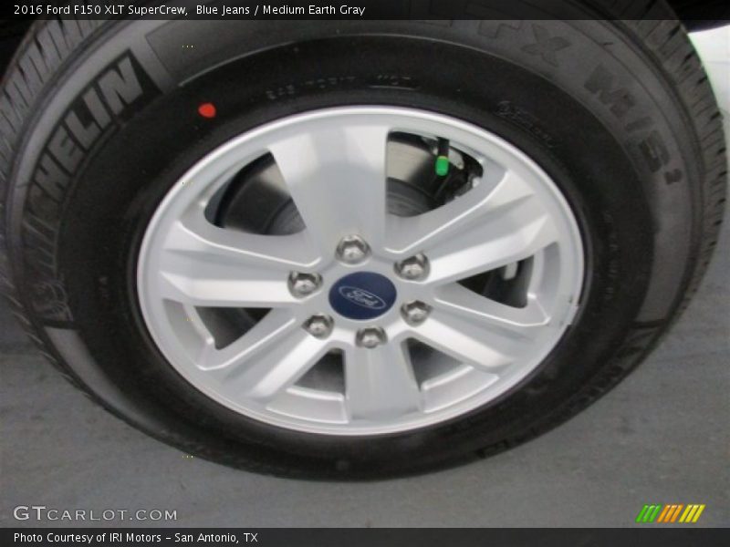 Blue Jeans / Medium Earth Gray 2016 Ford F150 XLT SuperCrew