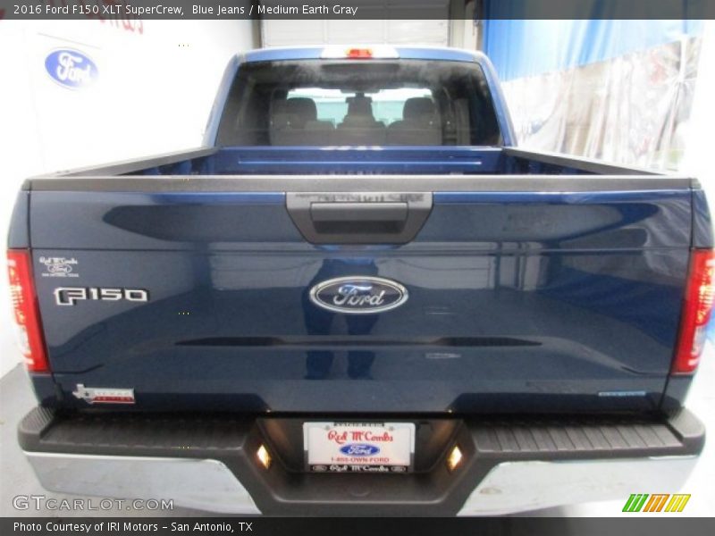 Blue Jeans / Medium Earth Gray 2016 Ford F150 XLT SuperCrew
