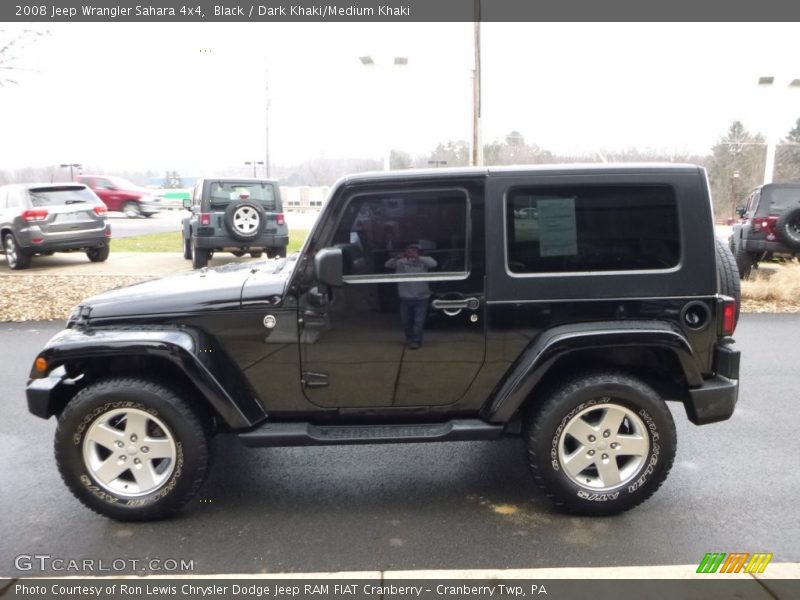 Black / Dark Khaki/Medium Khaki 2008 Jeep Wrangler Sahara 4x4