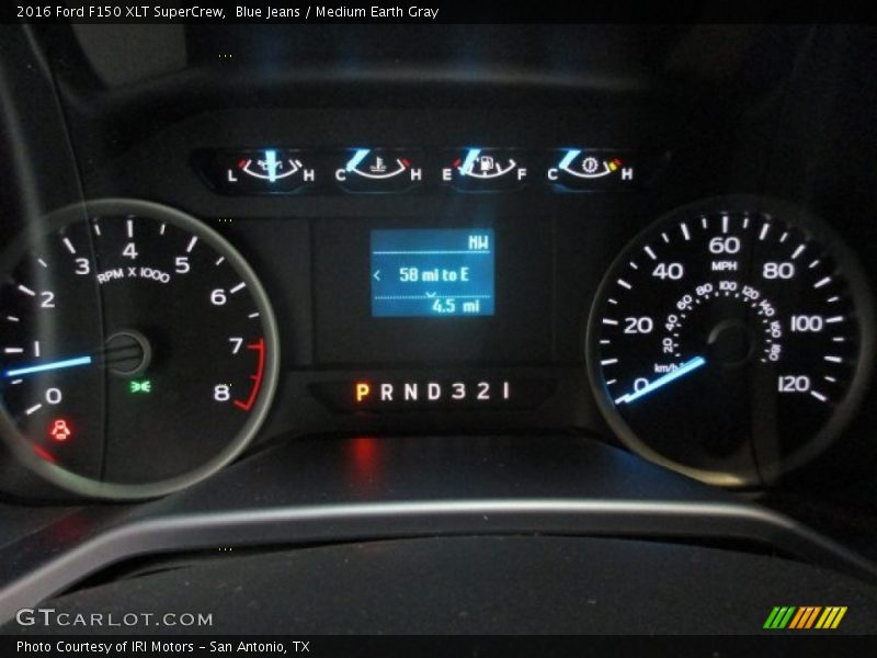 Blue Jeans / Medium Earth Gray 2016 Ford F150 XLT SuperCrew