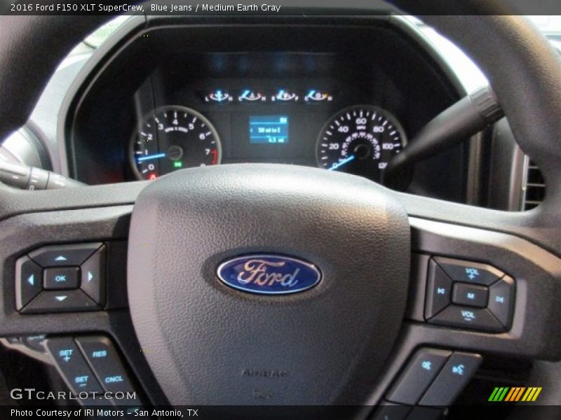 Blue Jeans / Medium Earth Gray 2016 Ford F150 XLT SuperCrew