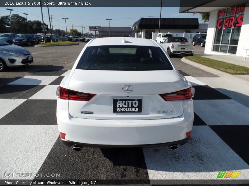 Ultra White / Black 2016 Lexus IS 200t F Sport