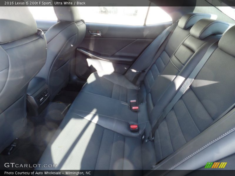 Rear Seat of 2016 IS 200t F Sport