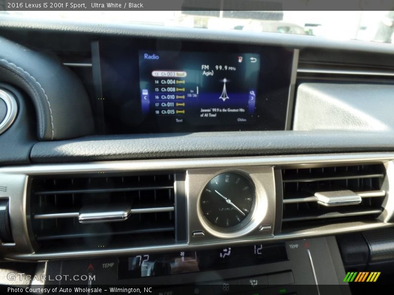 Ultra White / Black 2016 Lexus IS 200t F Sport