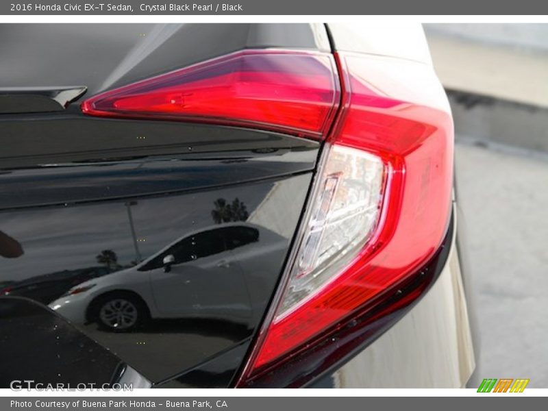 Crystal Black Pearl / Black 2016 Honda Civic EX-T Sedan