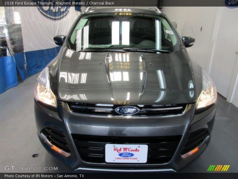 Magnetic Metallic / Charcoal Black 2016 Ford Escape Titanium