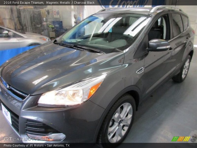 Magnetic Metallic / Charcoal Black 2016 Ford Escape Titanium