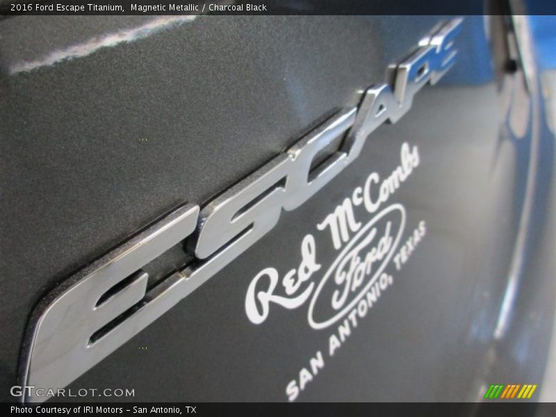 Magnetic Metallic / Charcoal Black 2016 Ford Escape Titanium