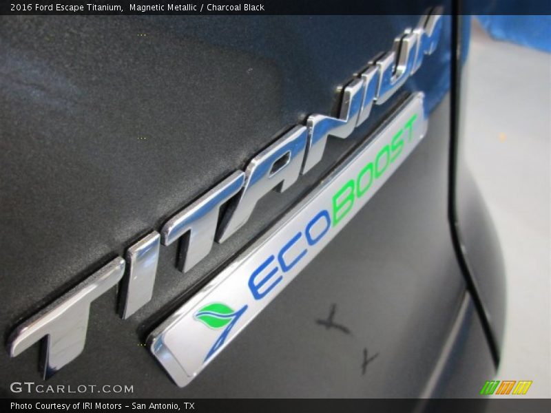 Magnetic Metallic / Charcoal Black 2016 Ford Escape Titanium