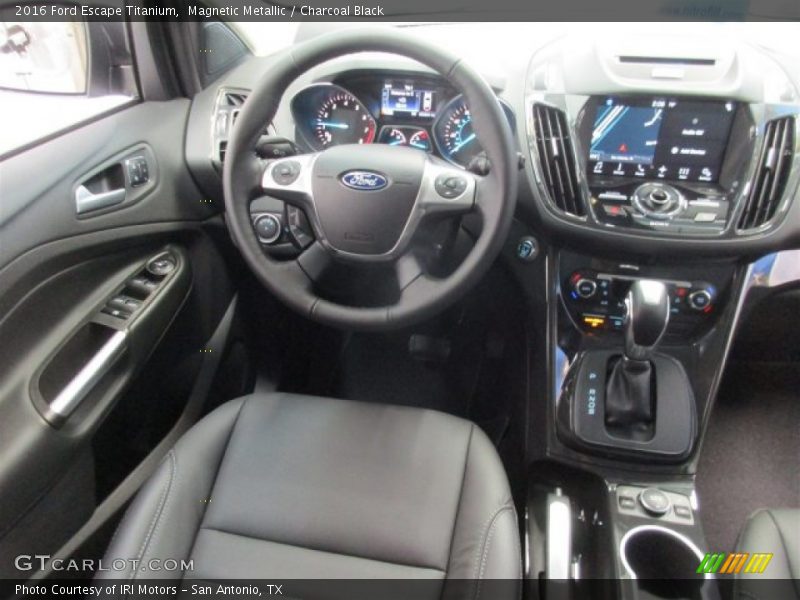 Magnetic Metallic / Charcoal Black 2016 Ford Escape Titanium