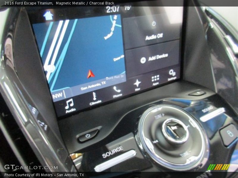 Magnetic Metallic / Charcoal Black 2016 Ford Escape Titanium