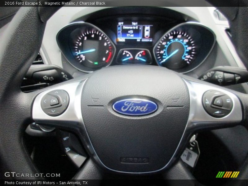 Magnetic Metallic / Charcoal Black 2016 Ford Escape S