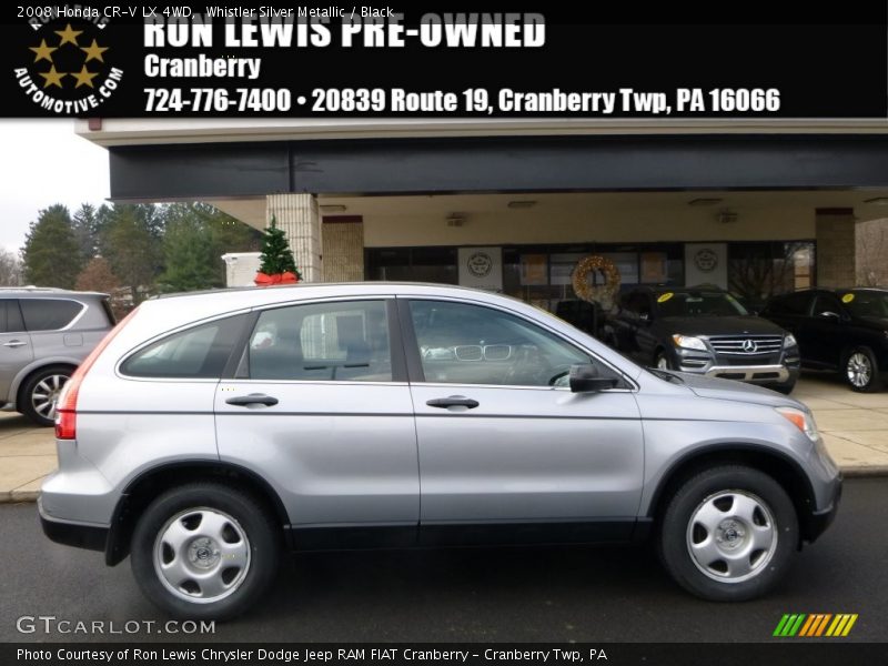 Whistler Silver Metallic / Black 2008 Honda CR-V LX 4WD