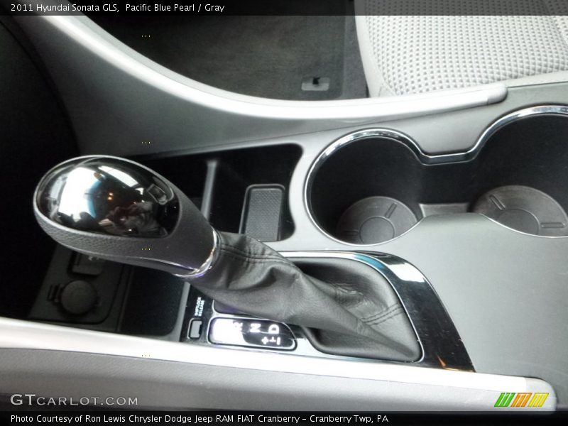 Pacific Blue Pearl / Gray 2011 Hyundai Sonata GLS