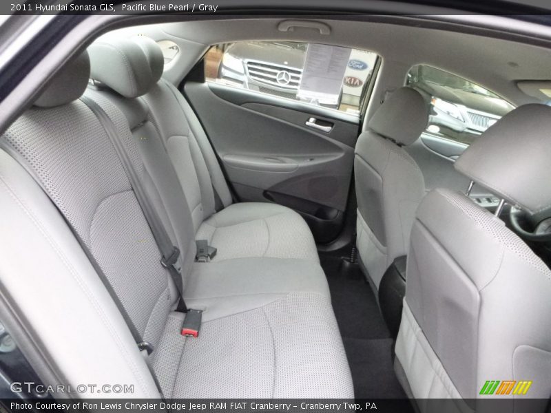 Pacific Blue Pearl / Gray 2011 Hyundai Sonata GLS