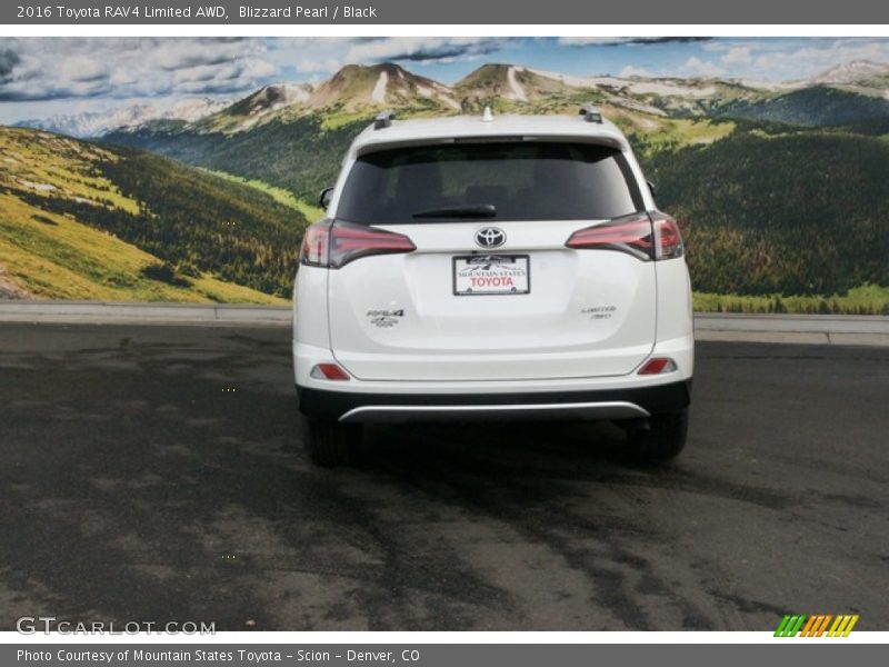 Blizzard Pearl / Black 2016 Toyota RAV4 Limited AWD