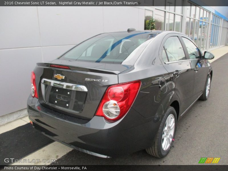 Nightfall Gray Metallic / Jet Black/Dark Titanium 2016 Chevrolet Sonic LT Sedan