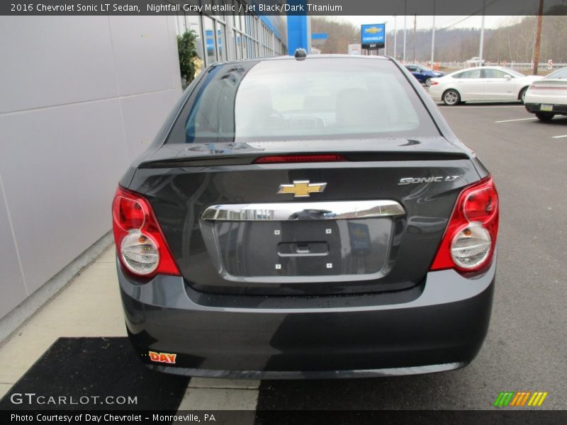 Nightfall Gray Metallic / Jet Black/Dark Titanium 2016 Chevrolet Sonic LT Sedan