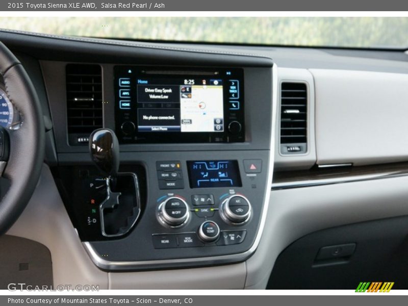 Salsa Red Pearl / Ash 2015 Toyota Sienna XLE AWD