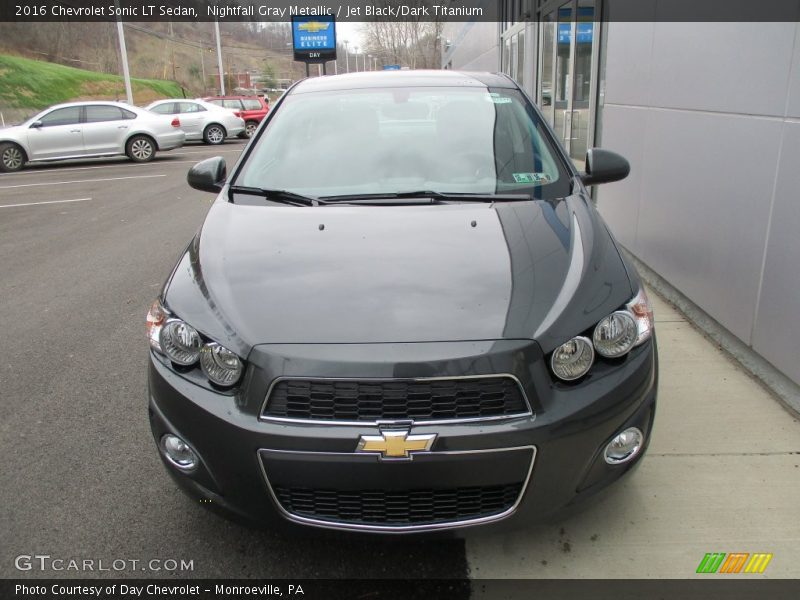 Nightfall Gray Metallic / Jet Black/Dark Titanium 2016 Chevrolet Sonic LT Sedan