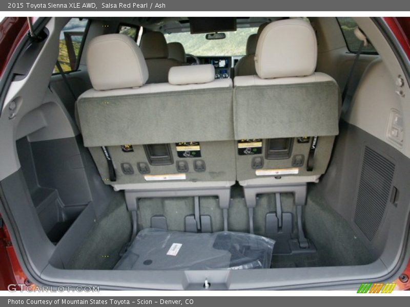 Salsa Red Pearl / Ash 2015 Toyota Sienna XLE AWD