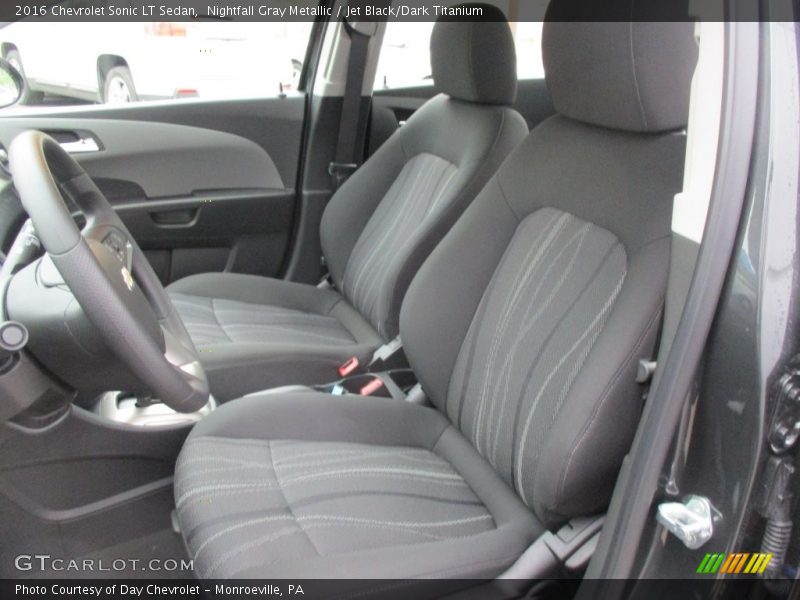 Nightfall Gray Metallic / Jet Black/Dark Titanium 2016 Chevrolet Sonic LT Sedan