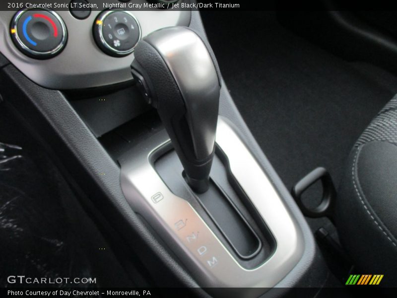 Nightfall Gray Metallic / Jet Black/Dark Titanium 2016 Chevrolet Sonic LT Sedan