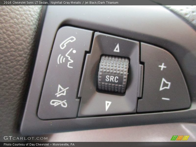 Nightfall Gray Metallic / Jet Black/Dark Titanium 2016 Chevrolet Sonic LT Sedan