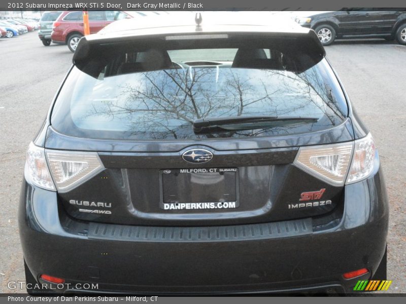 Dark Gray Metallic / Black 2012 Subaru Impreza WRX STi 5 Door