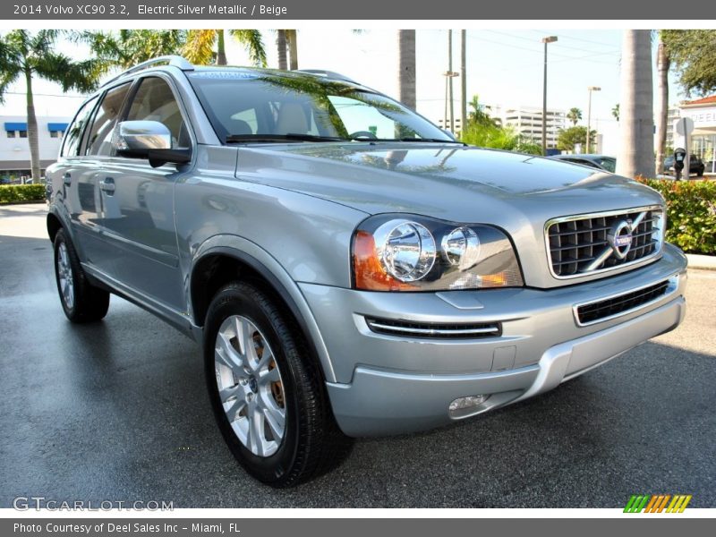 Electric Silver Metallic / Beige 2014 Volvo XC90 3.2