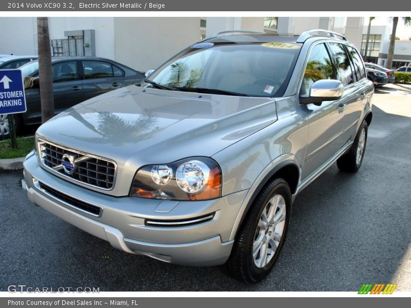 Electric Silver Metallic / Beige 2014 Volvo XC90 3.2