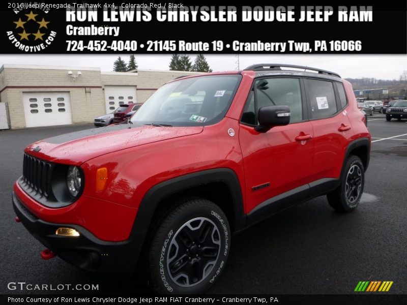 Colorado Red / Black 2016 Jeep Renegade Trailhawk 4x4
