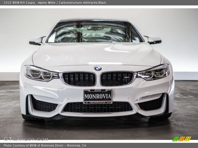 Alpine White / Carbonstructure Anthracite/Black 2015 BMW M4 Coupe