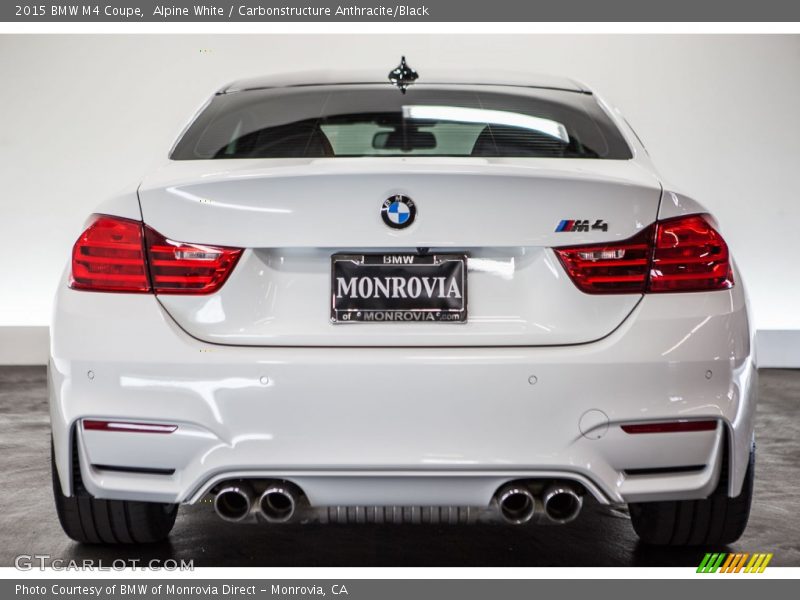 Alpine White / Carbonstructure Anthracite/Black 2015 BMW M4 Coupe