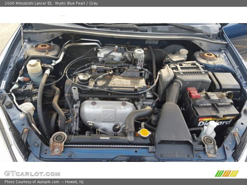Mystic Blue Pearl / Gray 2006 Mitsubishi Lancer ES