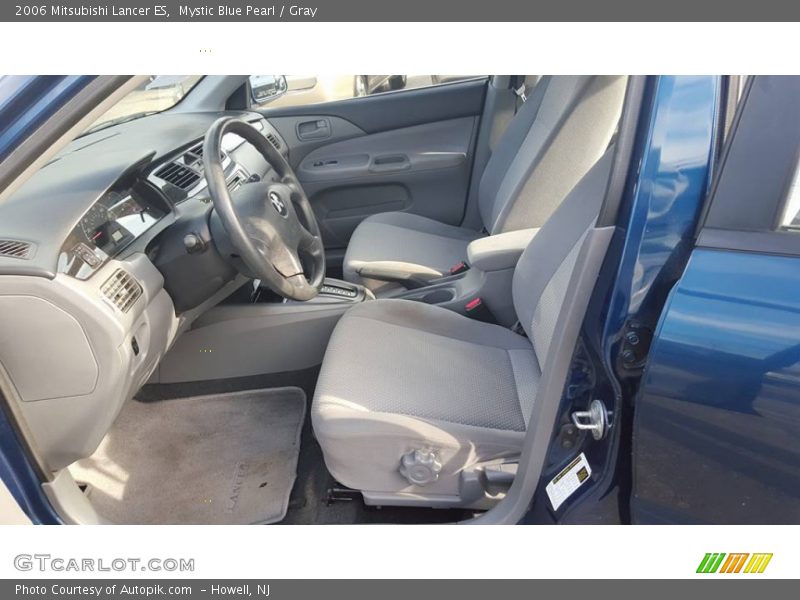 Mystic Blue Pearl / Gray 2006 Mitsubishi Lancer ES