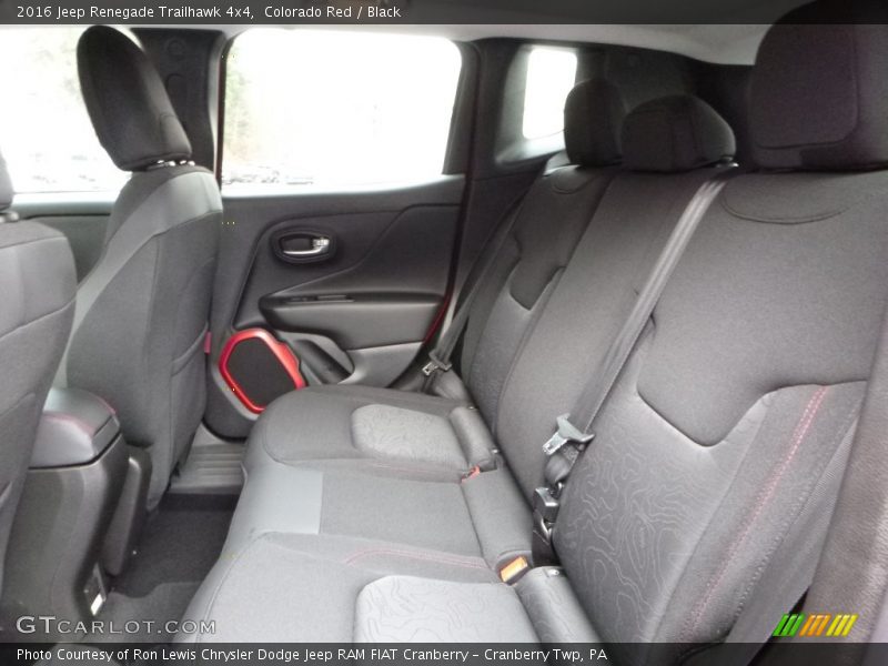 Rear Seat of 2016 Renegade Trailhawk 4x4