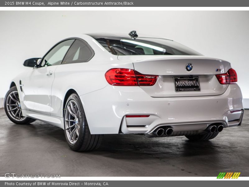 Alpine White / Carbonstructure Anthracite/Black 2015 BMW M4 Coupe