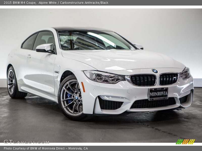 Alpine White / Carbonstructure Anthracite/Black 2015 BMW M4 Coupe