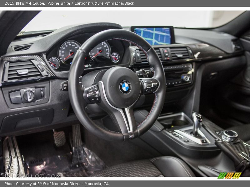 Alpine White / Carbonstructure Anthracite/Black 2015 BMW M4 Coupe